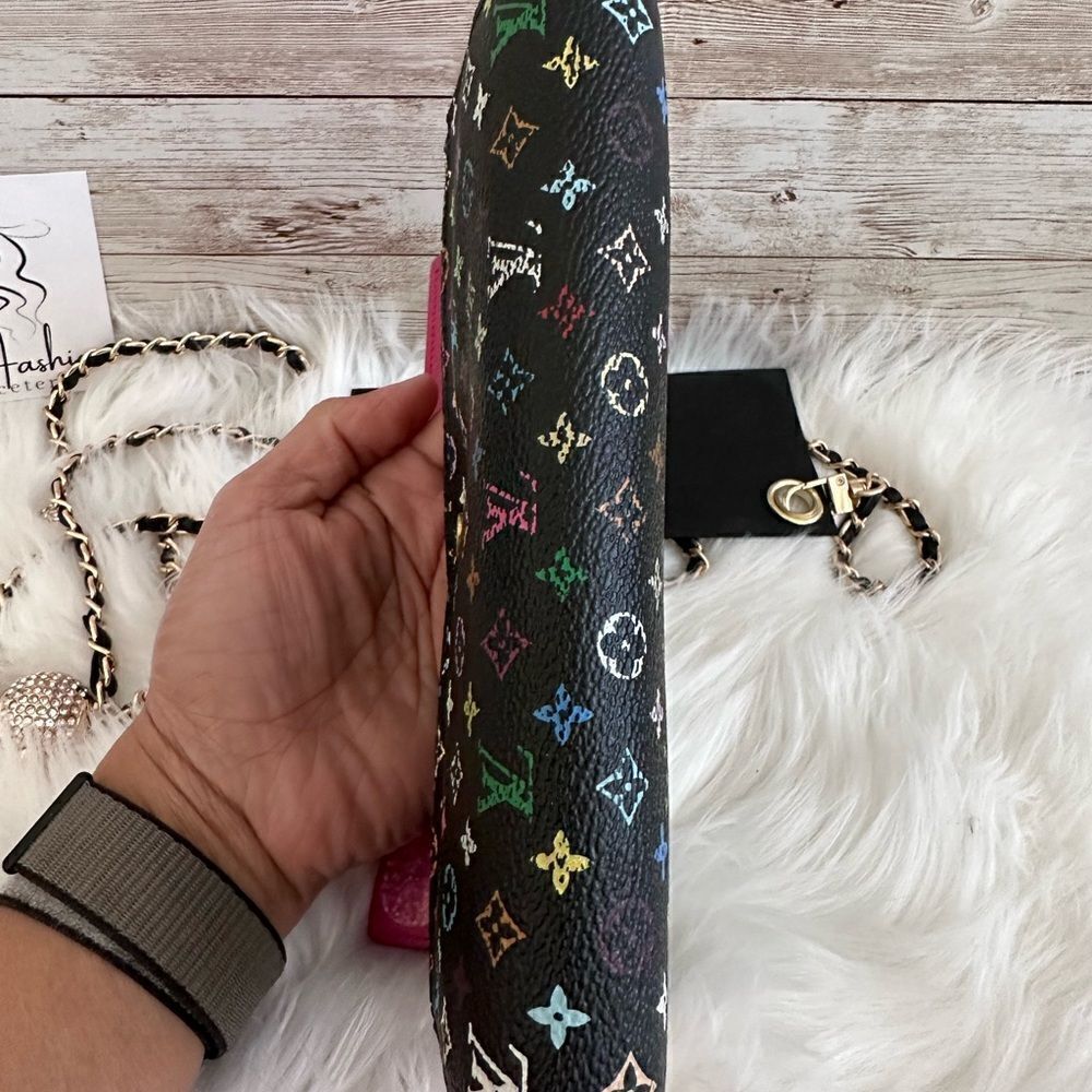 🌺RARE🌺 Louis Vuitton Takashi Murakami X Black Multicolor Monogram… - Picture 8 of 16